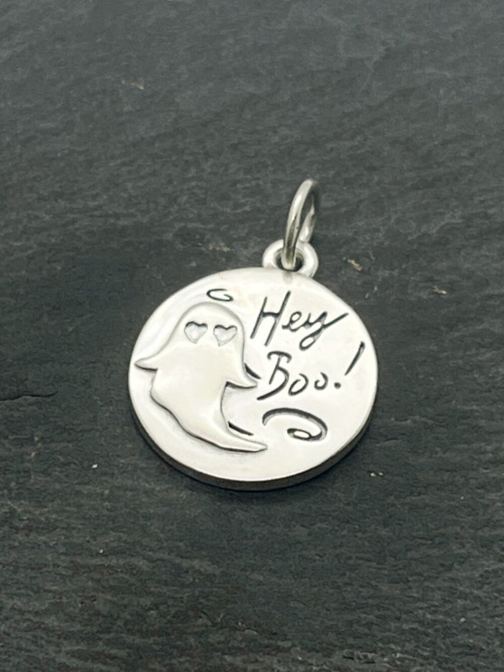 James Avery S925 Sterling Silver "Hey Boo!" Ghost Charm